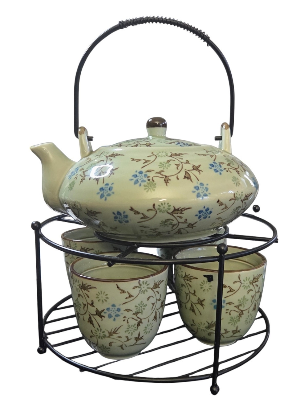 Pier 1 Imports Tomoko Hand Painted Porcelain Tea Set